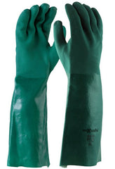 Maxisafe Green Double Dipped Pvc Gauntlet (12 Pairs)