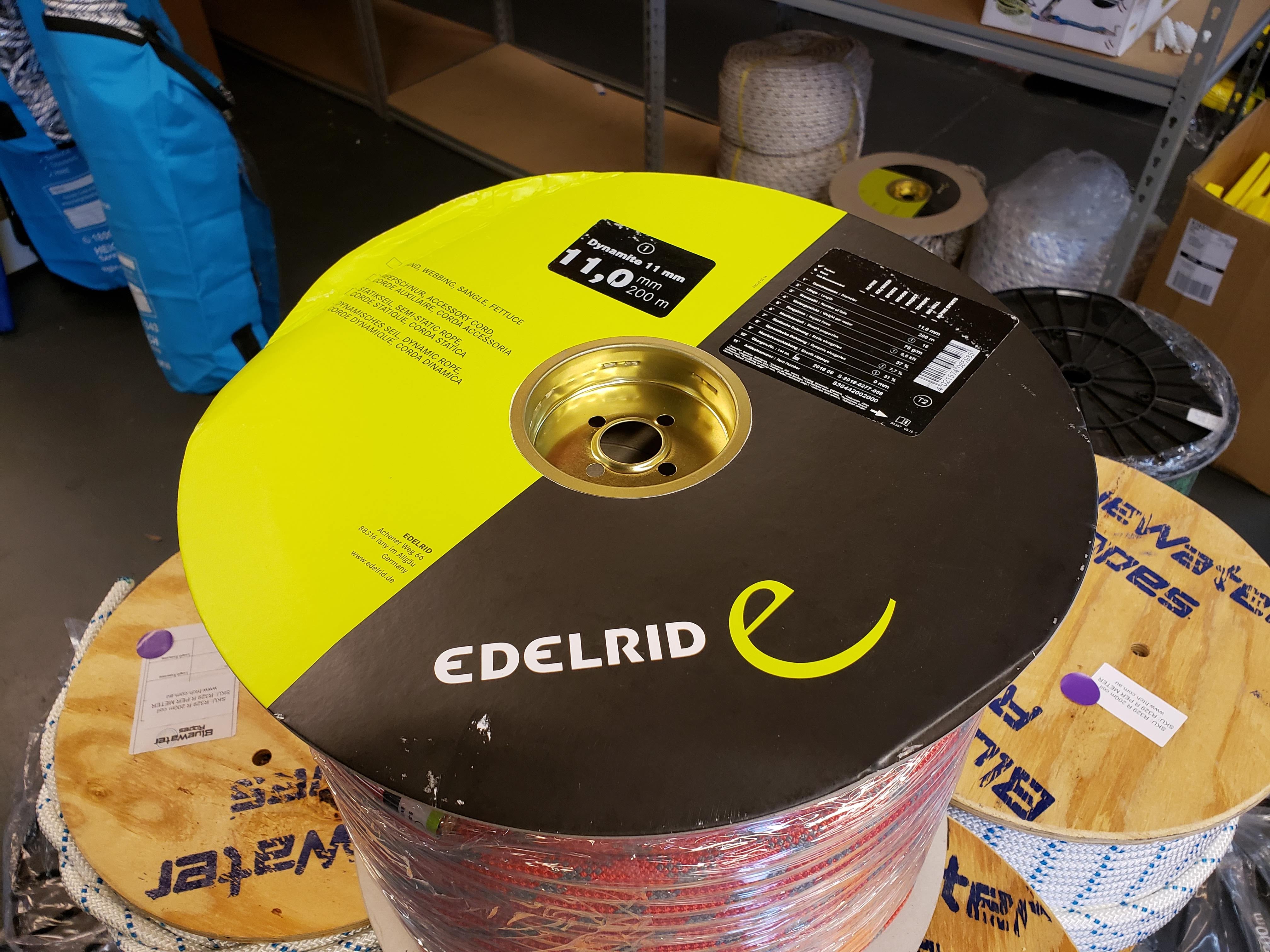 Dynamite Rope 11mm Edelrid Rope Dynamic RED Dynamite (Sold per metre) – HeighTech ...