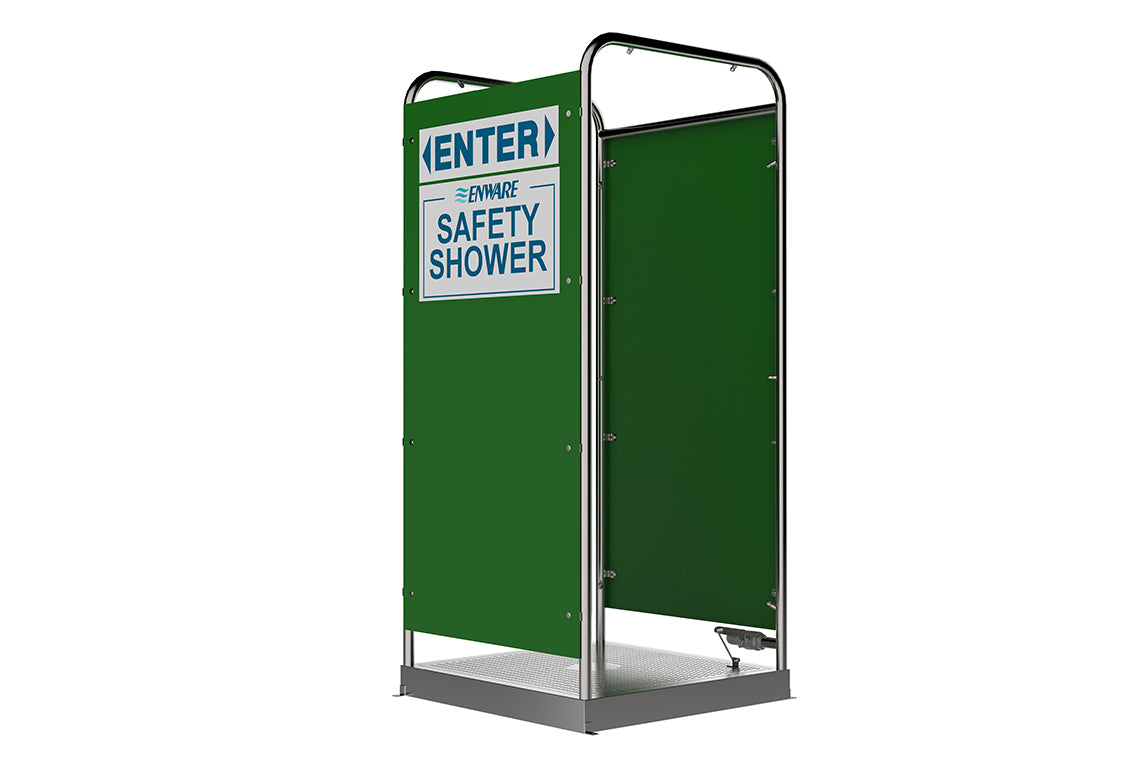 Enware Platform Operated Multi-Spray Shower - 16 Spray with 2 Side Panels - Walk-thru