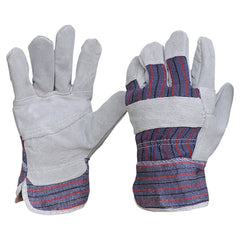 ProChoice Leather General Purpose Glove Candy Stripe Cotton Back / Cowsplit Leather Palm (417PB)