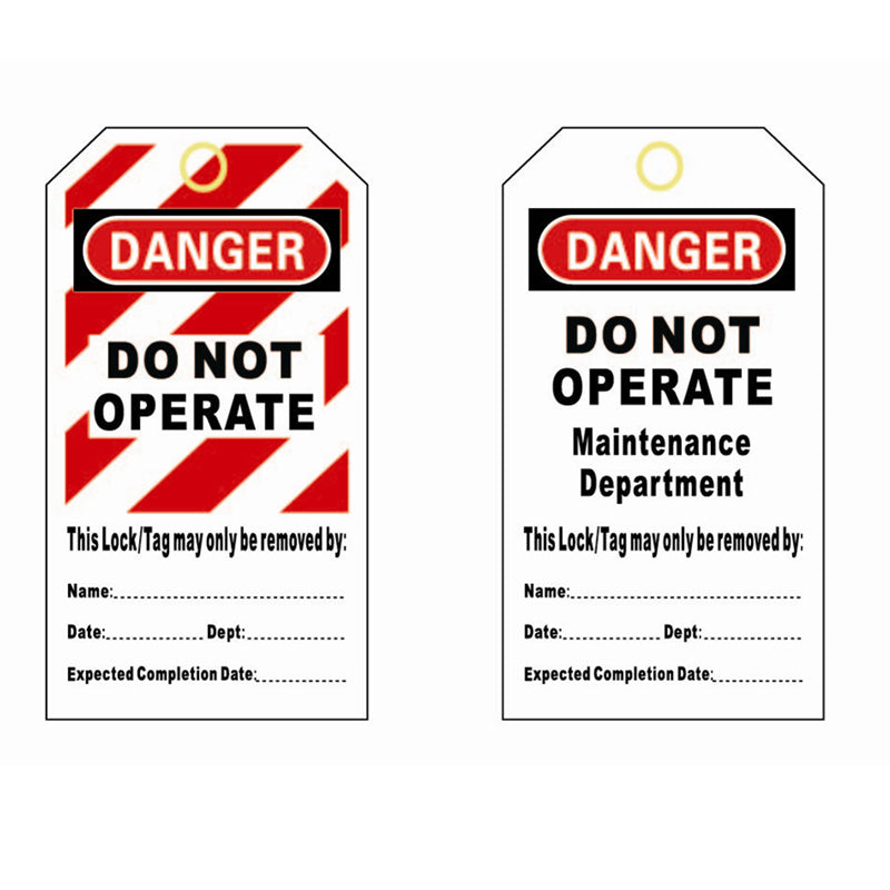 DO NOT Operate Maintenance Department