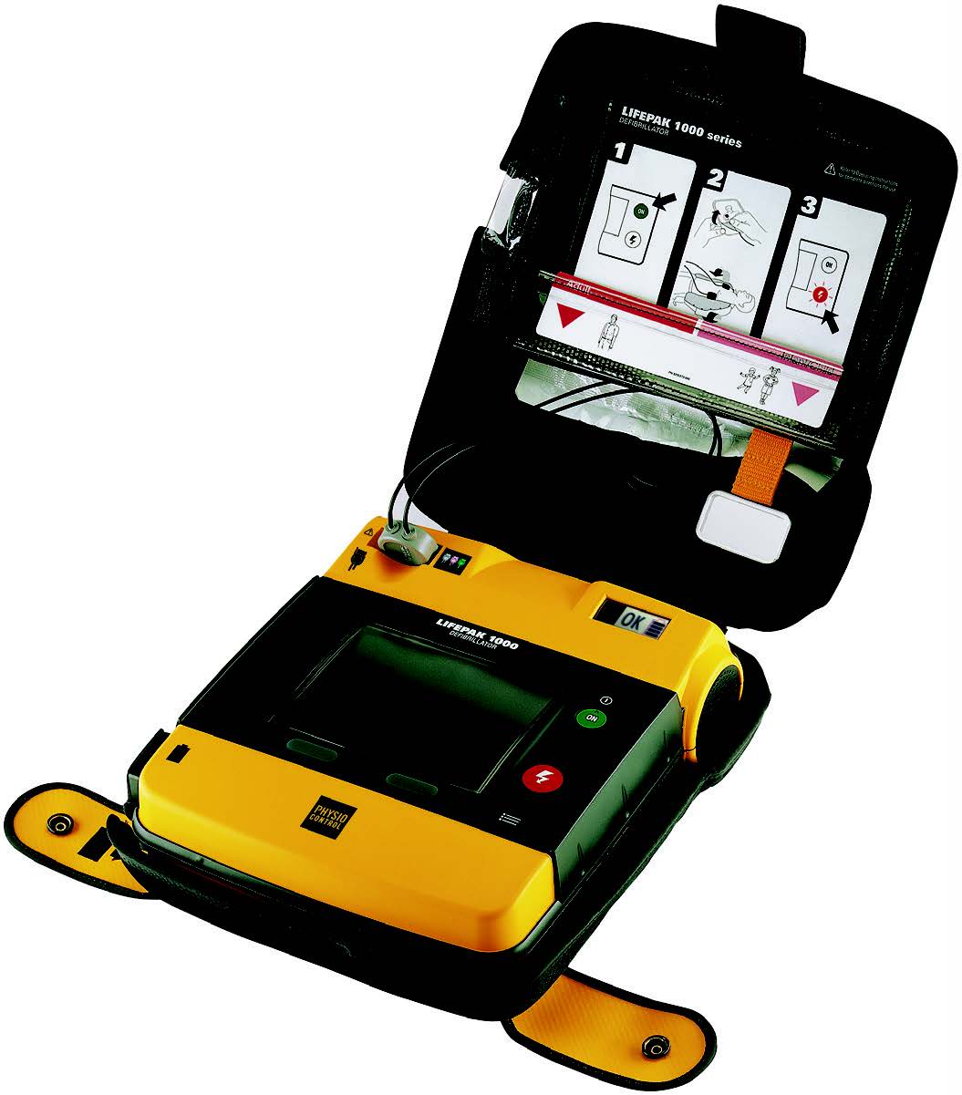 LIFEPAK 1000 Defibrillator - No ECG display, Fully Automatic. (Includes Shipping Kit, Electrodes Redi-pak x2, Battery, Carry Case with Strap and Operating Intructions) (99425-000094)