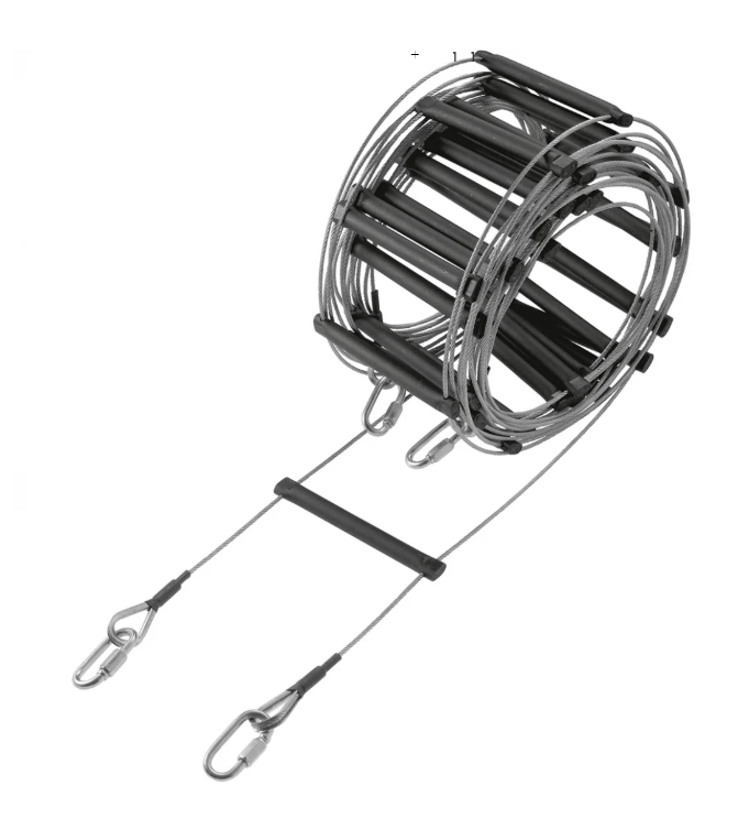 10m Wire Rope Ladder Stainless Steet Medium Weight