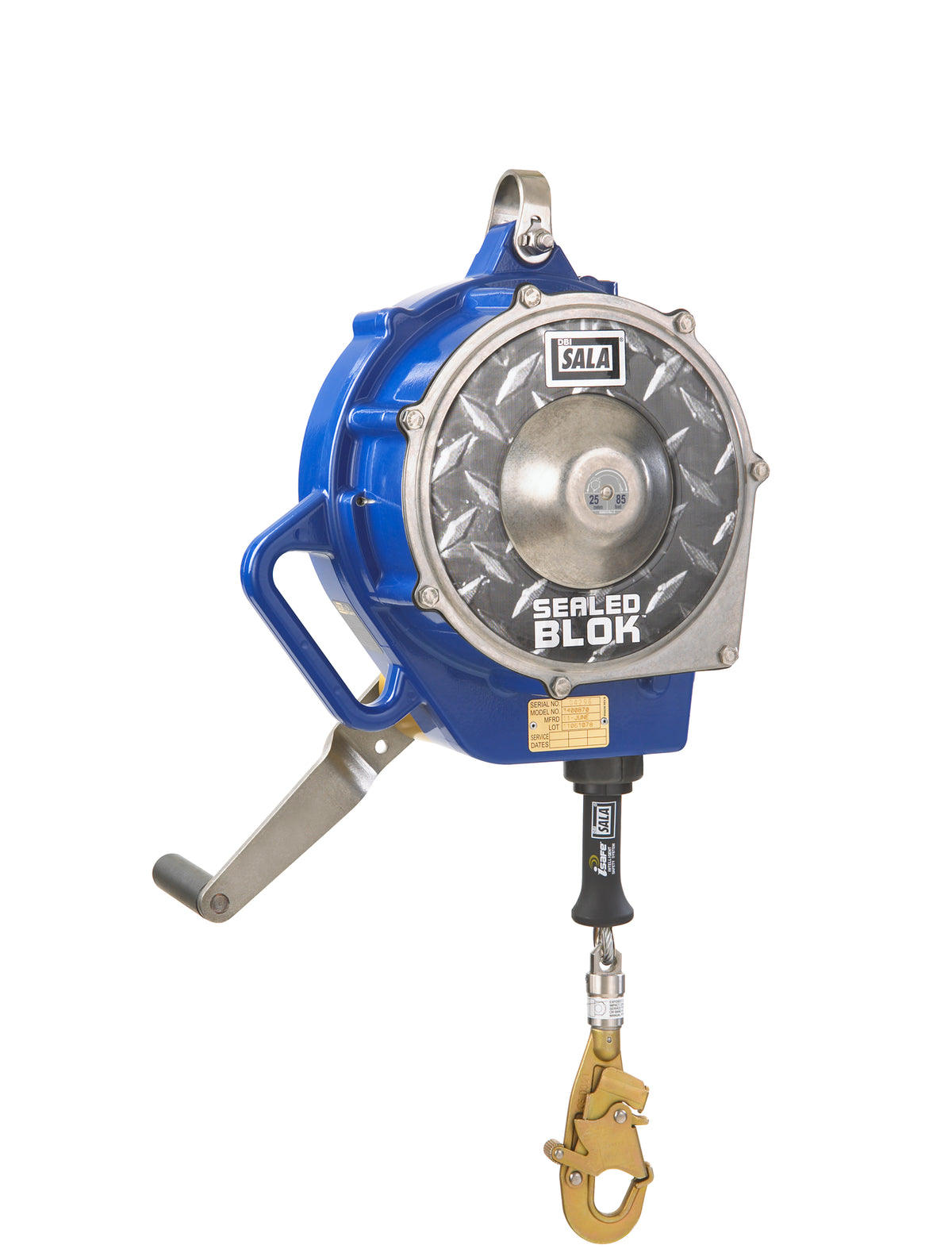 Sealed-Blok Emergency Retrieval Self Retracting Lifeline 40m of 5mm Galvanised Cable (FACS 3400985)