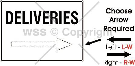 DELIVERIES BLANK 450x600mm Metal