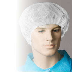 Bastion Polypropylene Bouffant Caps