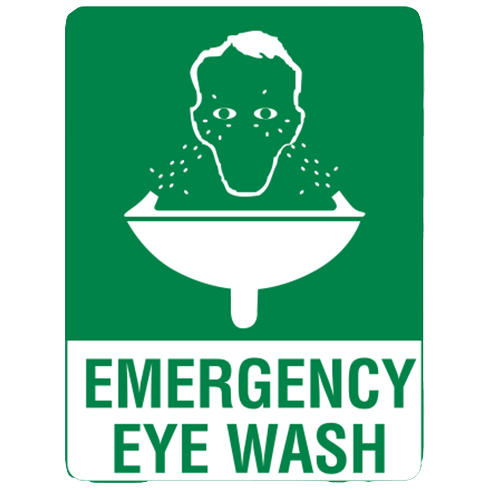 Aero Healthcare Small Metal Emergency Eyewash Sign 30 x 22.5cm