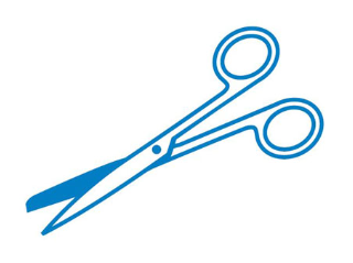 Visionsafe  Scissors 13cm Sharp/Blunt (Bag of 10)
