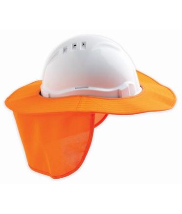 Hard Hat Brim wth Neckflap Orange (HHB)