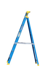 Bailey Ladders Pro Fibreglass Leansafe 8 150kg Industrial Punchlock - 2.4m