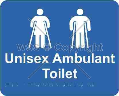UNISEX AMBULANT Laminate & Braille