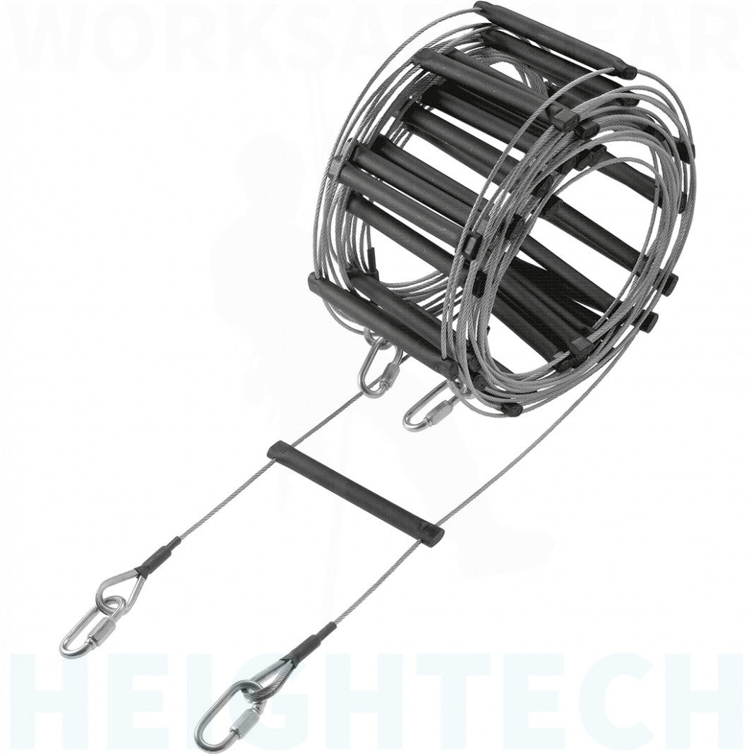 25m Wire Rope Ladder Aluminum Medium Weight