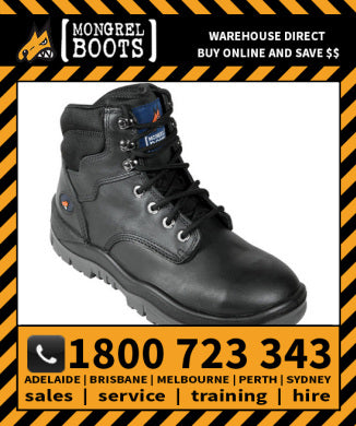 Mongrel Black Lace-Up Boot Safety Work Boot Victor Footwear Shoe Prices (260020)