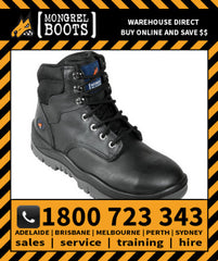 Mongrel Black Lace-Up Boot Safety Work Boot Victor Footwear Shoe Prices (260020)