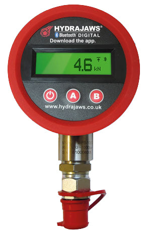 Hydrajaws 145kN DS Digital Gauge c/w Male Coupler (050-006)