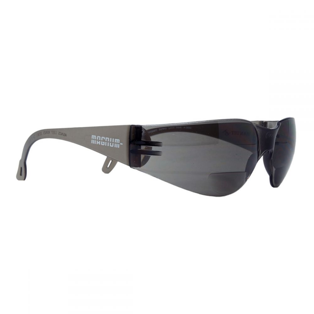 Magnum Safety Glasses - Bifocal Smoke Lens (+2.00)