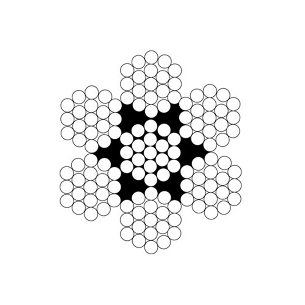 2mm Beaver G304 Stainless Steel Wire Rope - 7X19 (per metre)