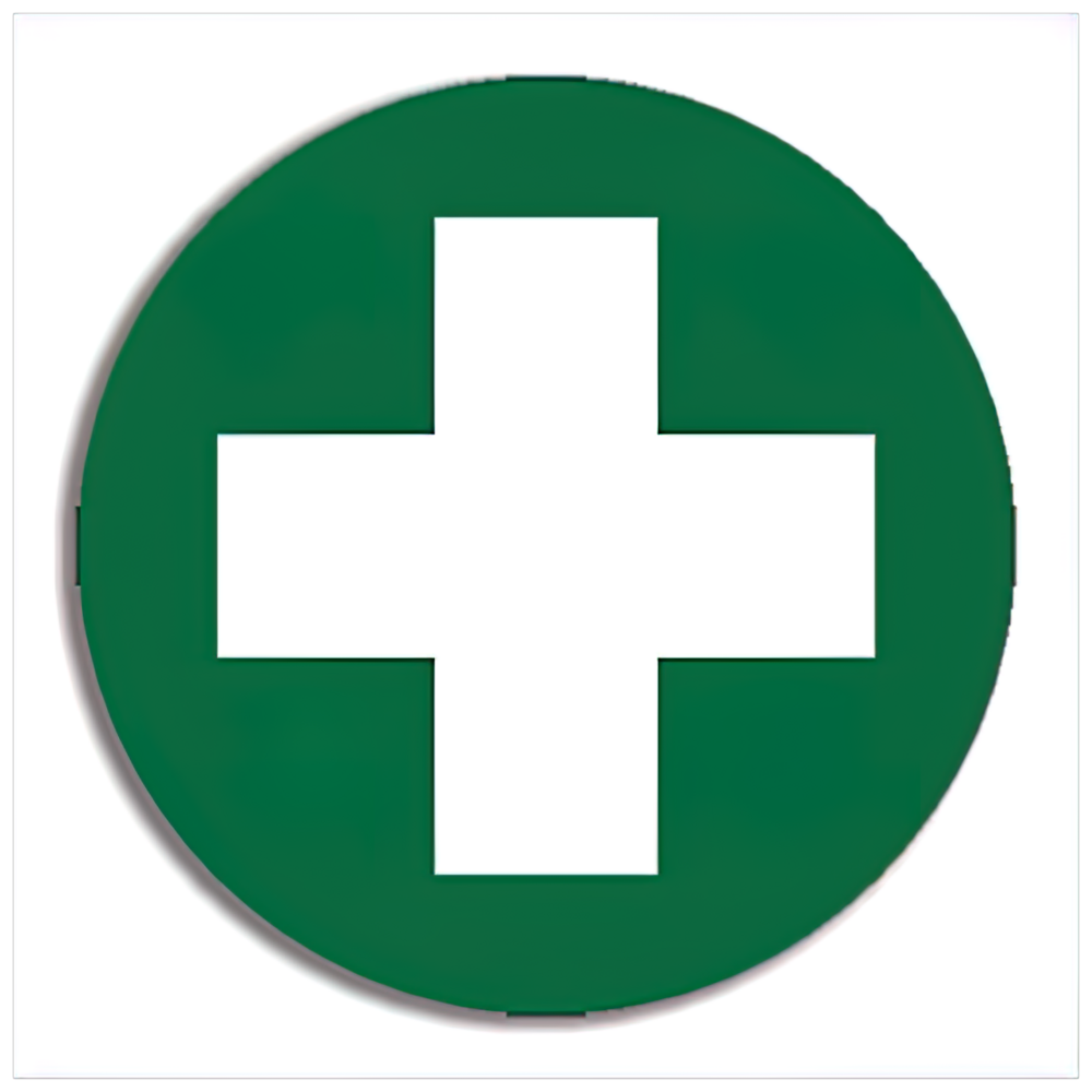 Aero Healthcare First Aid Cross Sticker 5 x 5cm Sheet/5