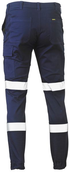 Bisley Taped Biomotion Stretch Cotton Drill Cargo Cuffed Pants