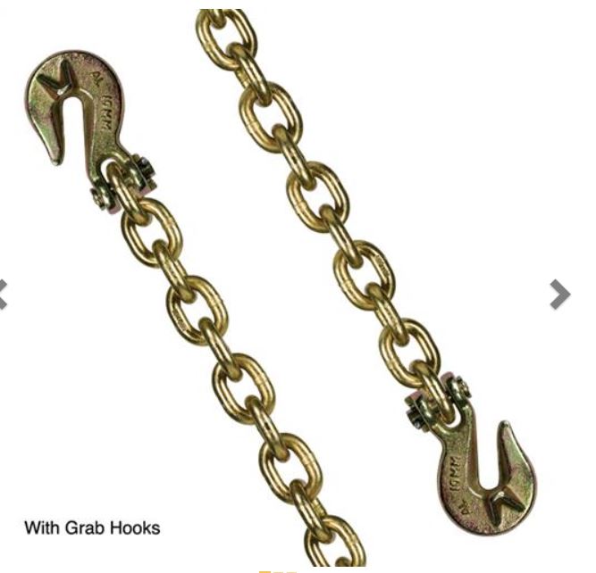 G70 Transport Chain Kit 10mm x 9mtr Chain w- Grabs LC-9t