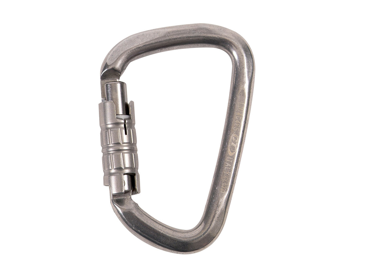 Stainless Steel Triplock Karabiner SS Gate 35 kN