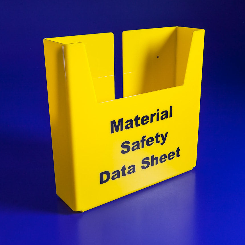 Material Safety Data Sheet Yellow A4 Document/File Holder