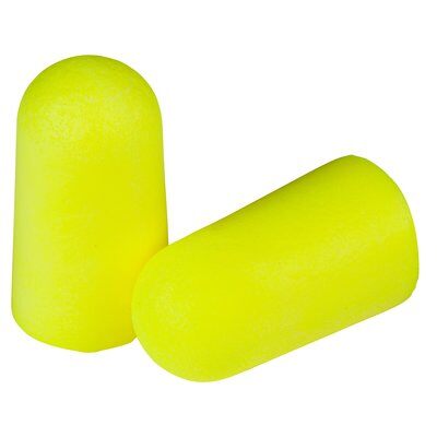E-A-R soft Yellow Neons Large Uncorded Earplugs, Poly Bag 200 pairs/box (312-1251)