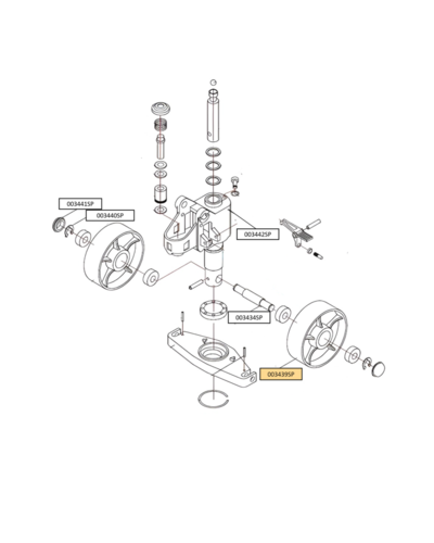 Austlift Rear Wheel for Pallet Jack