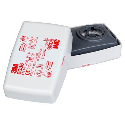 3M P2/P3 Particulate Rectangular White Filter (6035)