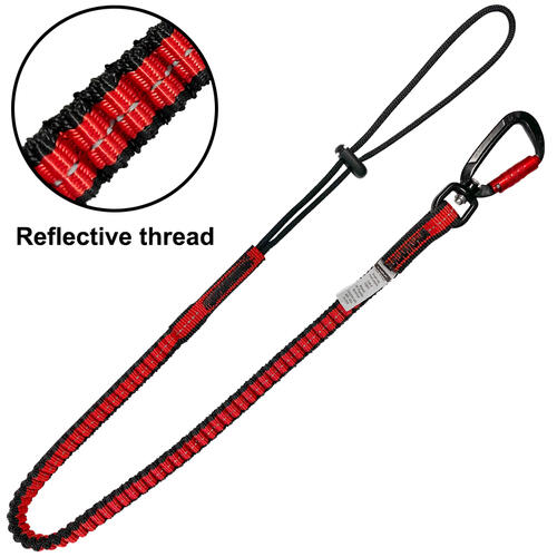 Austlift Tool Lanyard Elastic with snap hook and draw string 900mm-1400mm Long