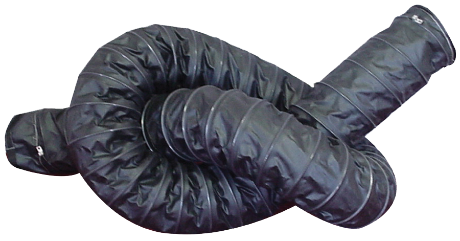 8" D x 15" L HRT hose with retractable midsection