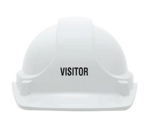 3M Branded Safety Helmets Visitor White