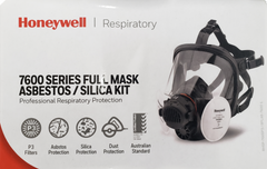 HoneyWell North 7600 Medium Full Face Respirator Medical + N7500P3 Filters