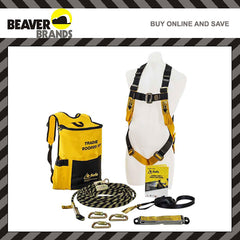 Beaver B Safe Roofers Kit Tradies harness & 15m rope system.