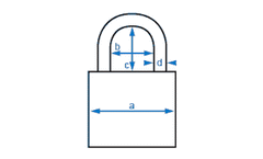 ABUS Safety Padlock Red - Keyed Alike - Pk 4