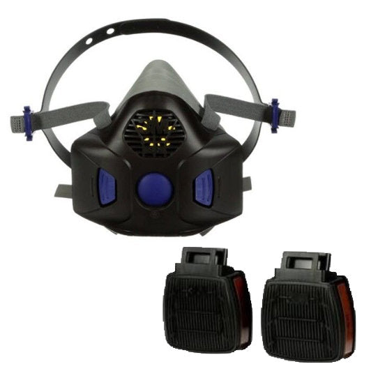 3M Secure Click Half Face Respirator Medium (HF-802SD) & filter D8051