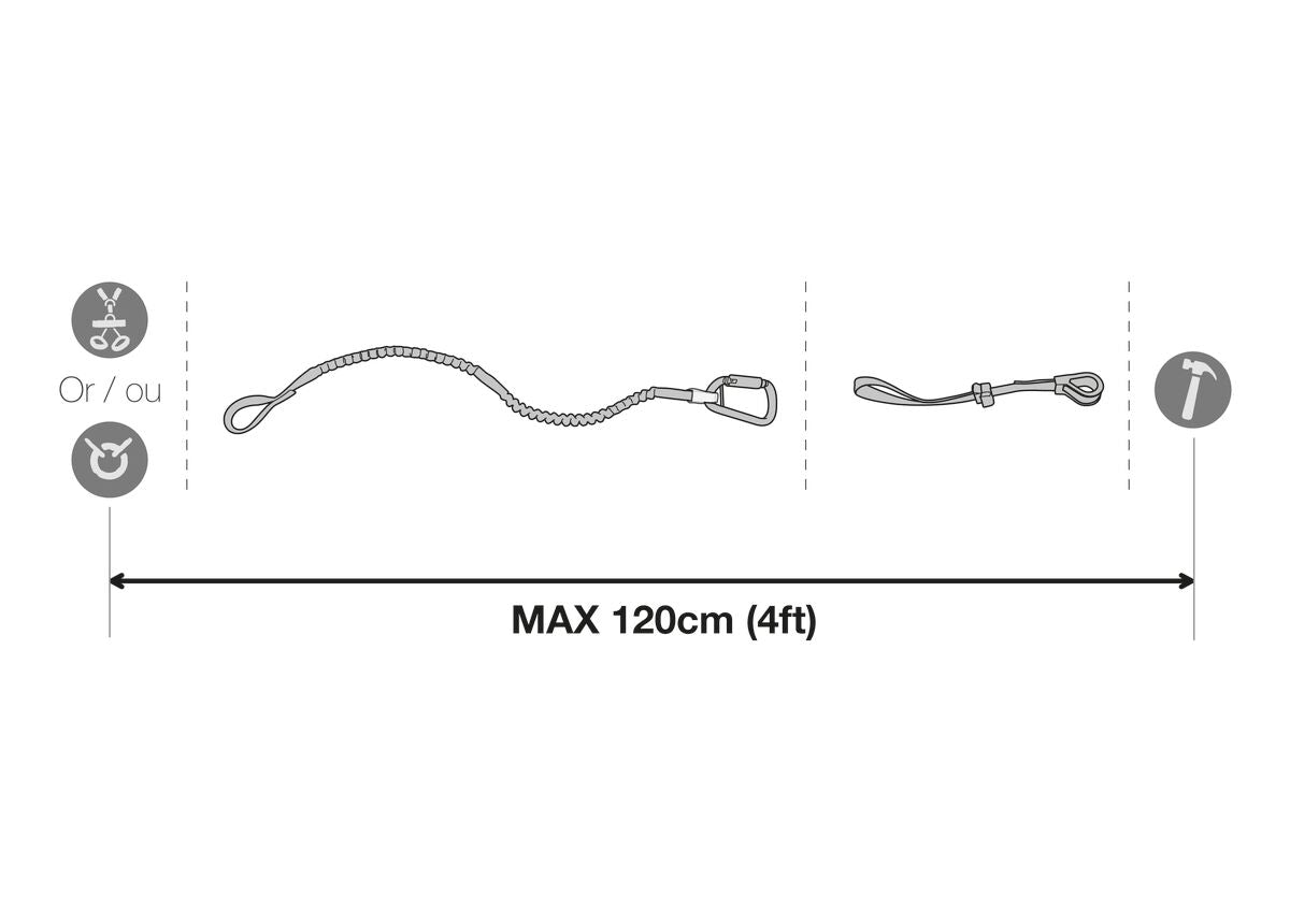 Petzl Tooleash Extendable Tool Tether (S049AA00)