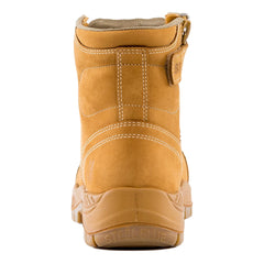 SIZE 6.5 Steel Blue Argyle WHEAT Zip Composite Toe Scuff Cap Safety Boot (317532)