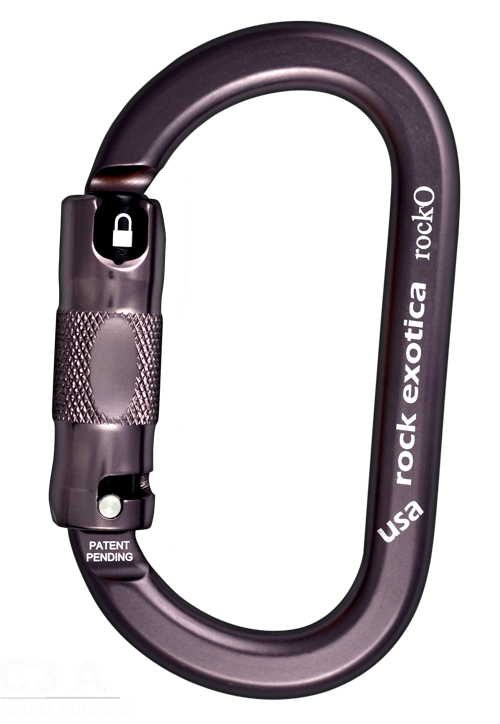 Rock Exotica rockO Auto-Lock Carabiner - 24Kn