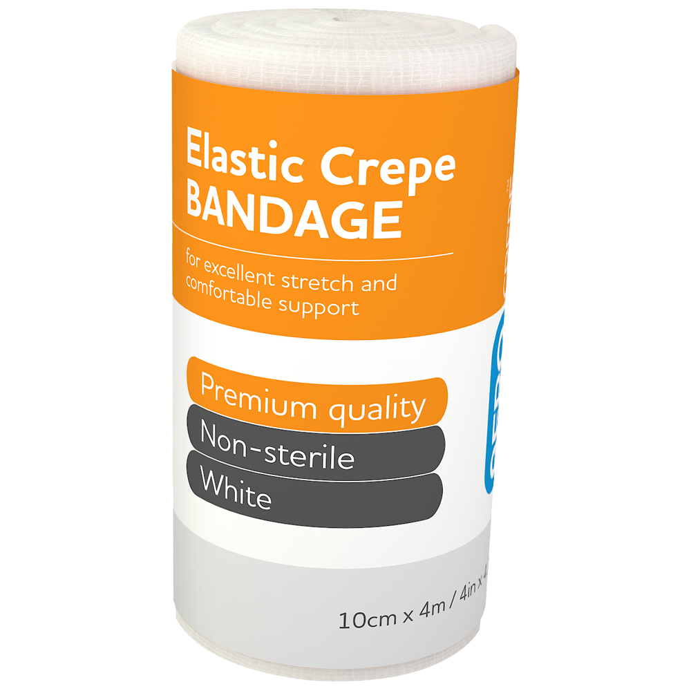 Aero Healthcare AEROCREPE Elastic Crepe Bandage 10cm x 4M Wrap/12
