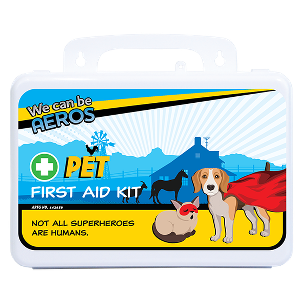 Aero Healthcare PET Plastic Waterproof First Aid Kit 21 x 7.5 x 13cm
