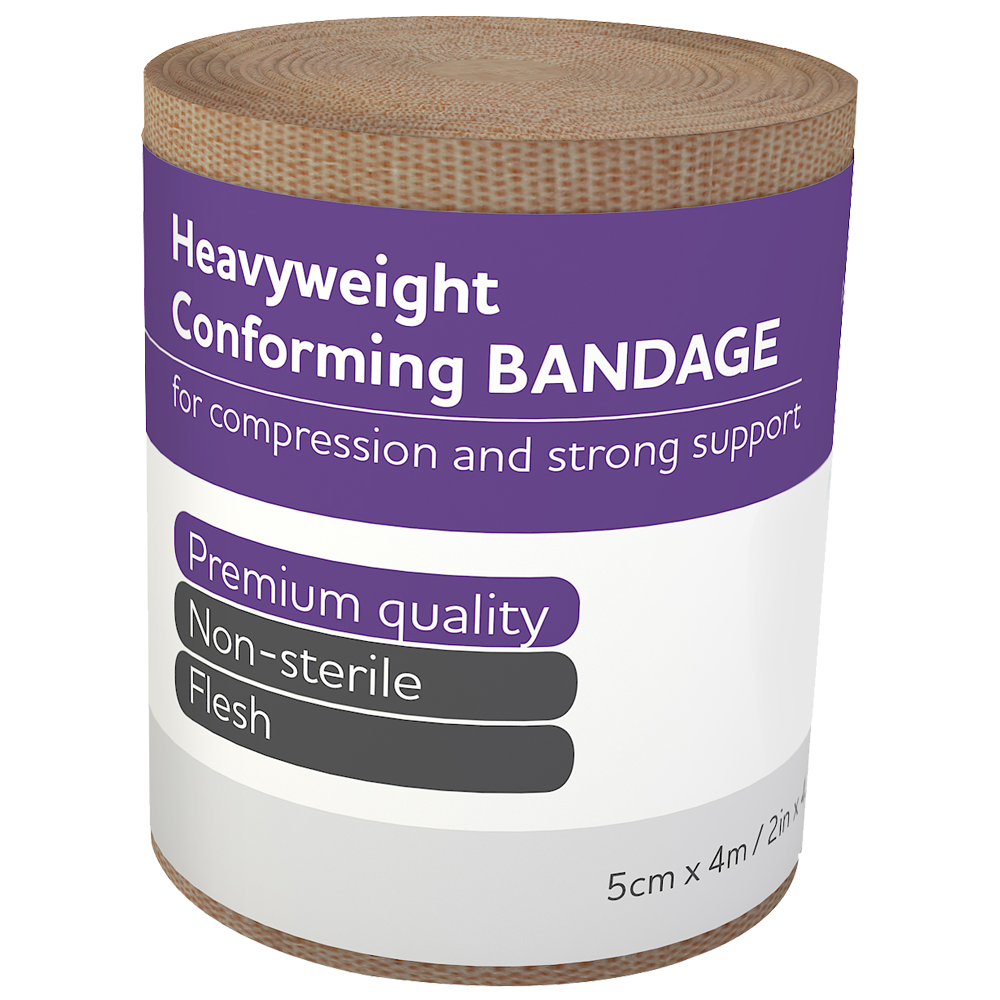 Aero Healthcare AEROFORM Heavyweight Conforming Bandage 5cm x 4M Wrap/12