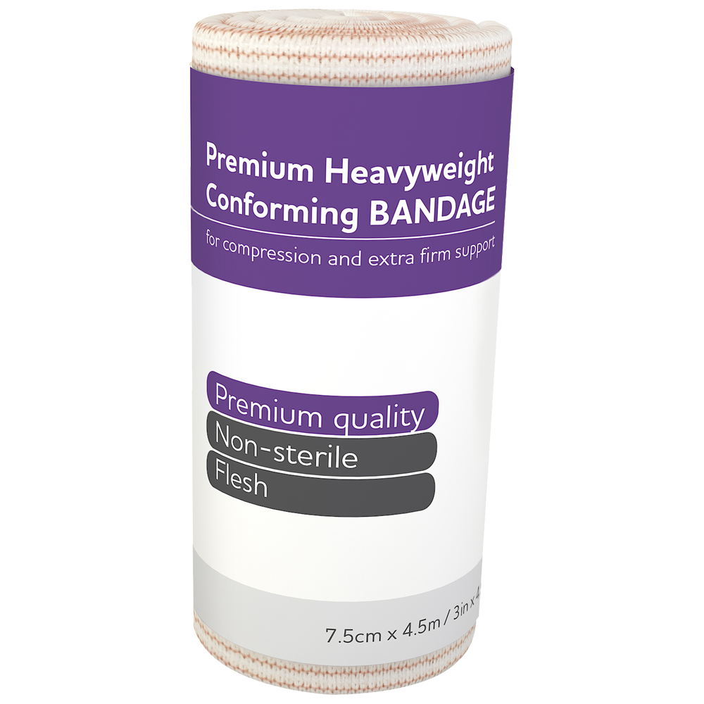 Aero Healthcare AEROFORM Premium Heavyweight Conforming 7.5cm x 4.5M Wrap/12