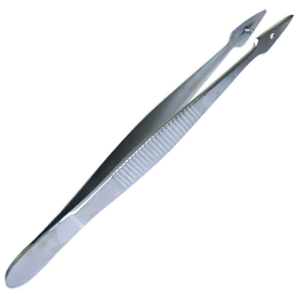 Aero Healthcare AEROINSTRUMENT Stainless Steel Fine Forceps with Pin 13cm