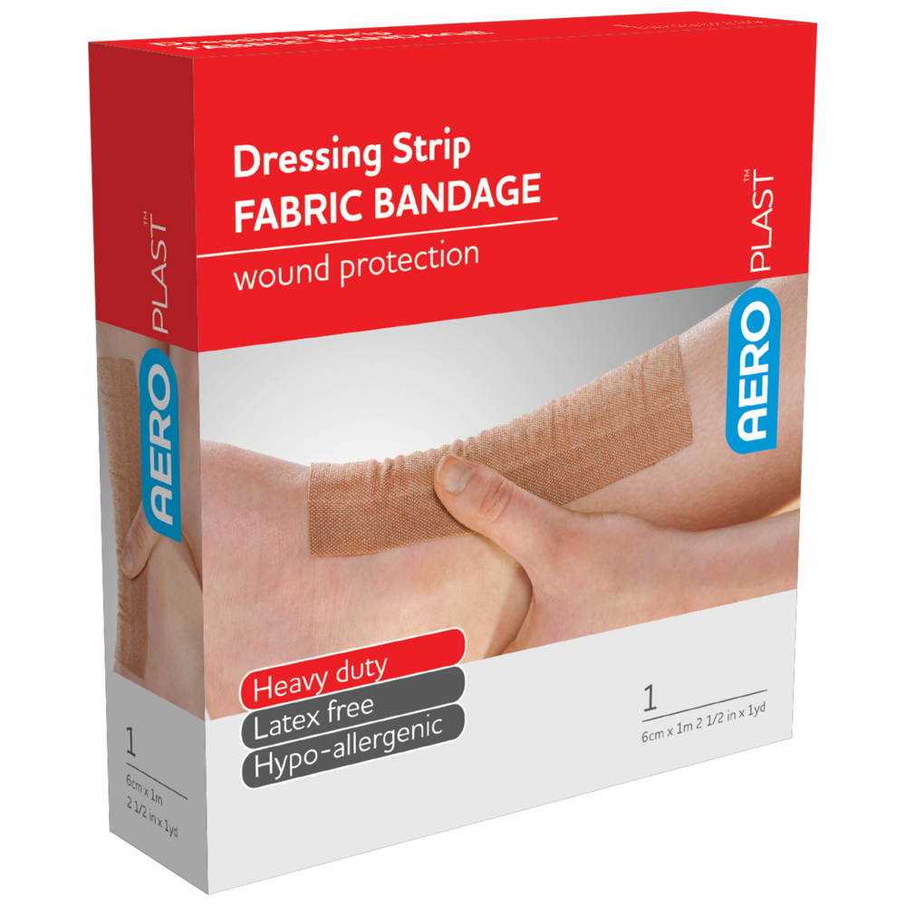 Aero Healthcare AEROPLAST Premium Fabric Dressing Strip 6cm x 1M