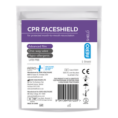 Aero Healthcare AEROSHIELD Disposable Face Shield with one-way valve