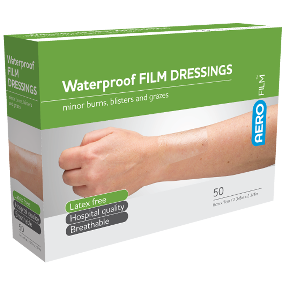 Aero Healthcare AEROFILM Waterproof Film Dressing 6 x 7cm Box/50