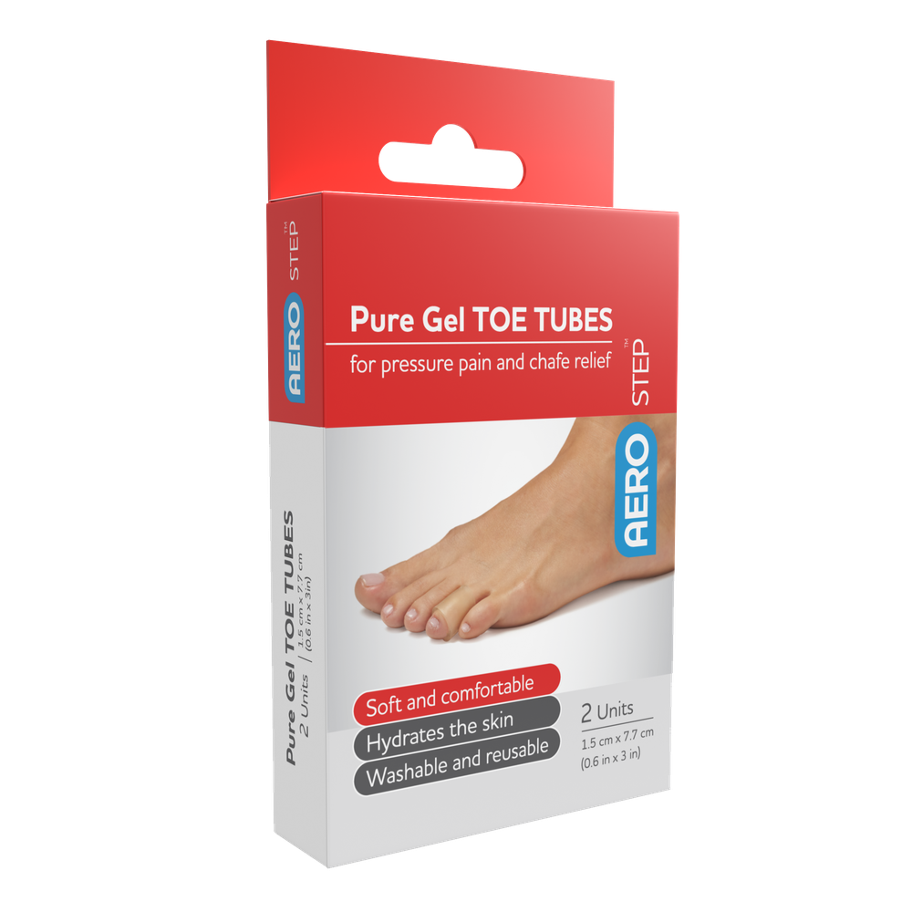 Aero Healthcare AeroStep Pure Gel Toe Tube 2pk
