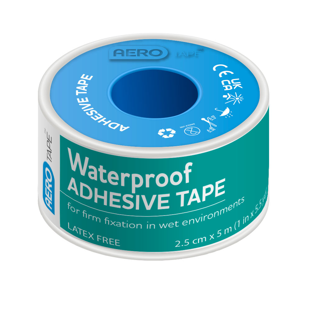 Aero Healthcare AEROTAPE Waterproof Adhesive Tape 2.5cm x 5M