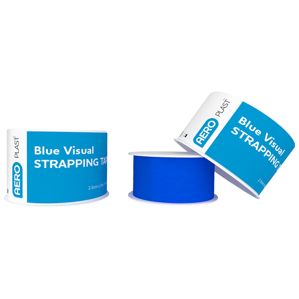 Aero Healthcare AEROPLAST Visual Strapping Tape 2.5cm x 5M Box/12